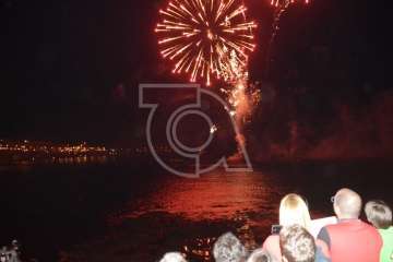 Espectáculo pirotécnico de Melenara (Foto Francisco Javier Santana y TA)